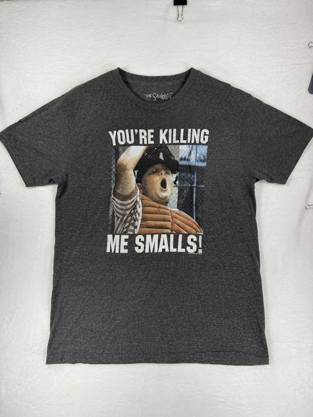 The Sandlot "You're Killing Me Smalls!" Gray Graphic Tee
